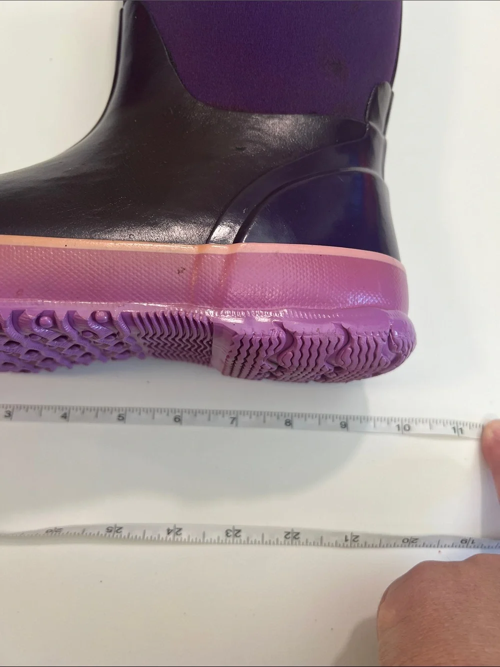 Bogs - Purple and‎ Pink, big kid 4, Neoprene Rain Boots